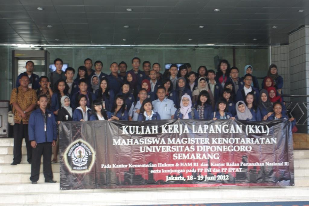 mahasiswa i magister kenotariatan undip kkl di ditjen ahu