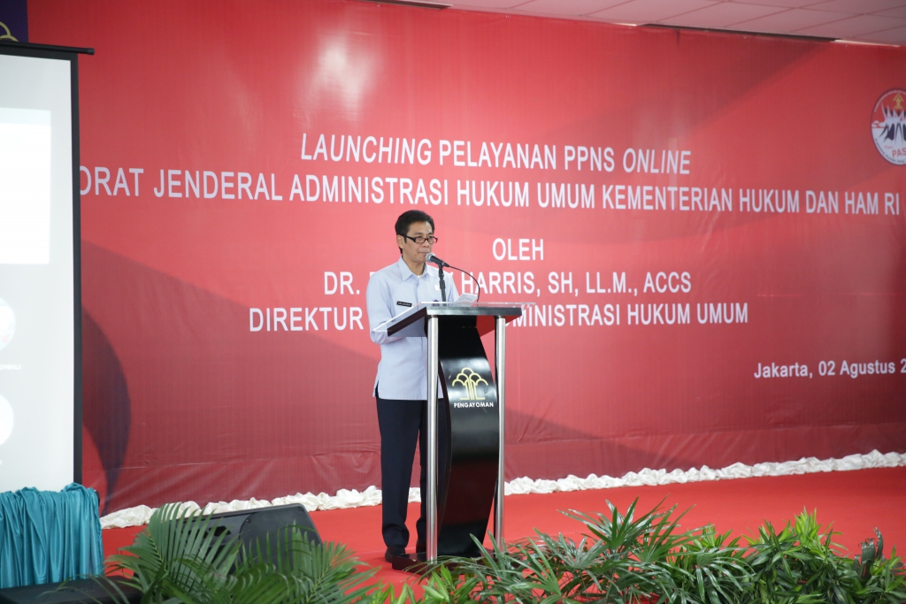 launching layanan ppns online Direktorat Jenderal Administrasi Hukum